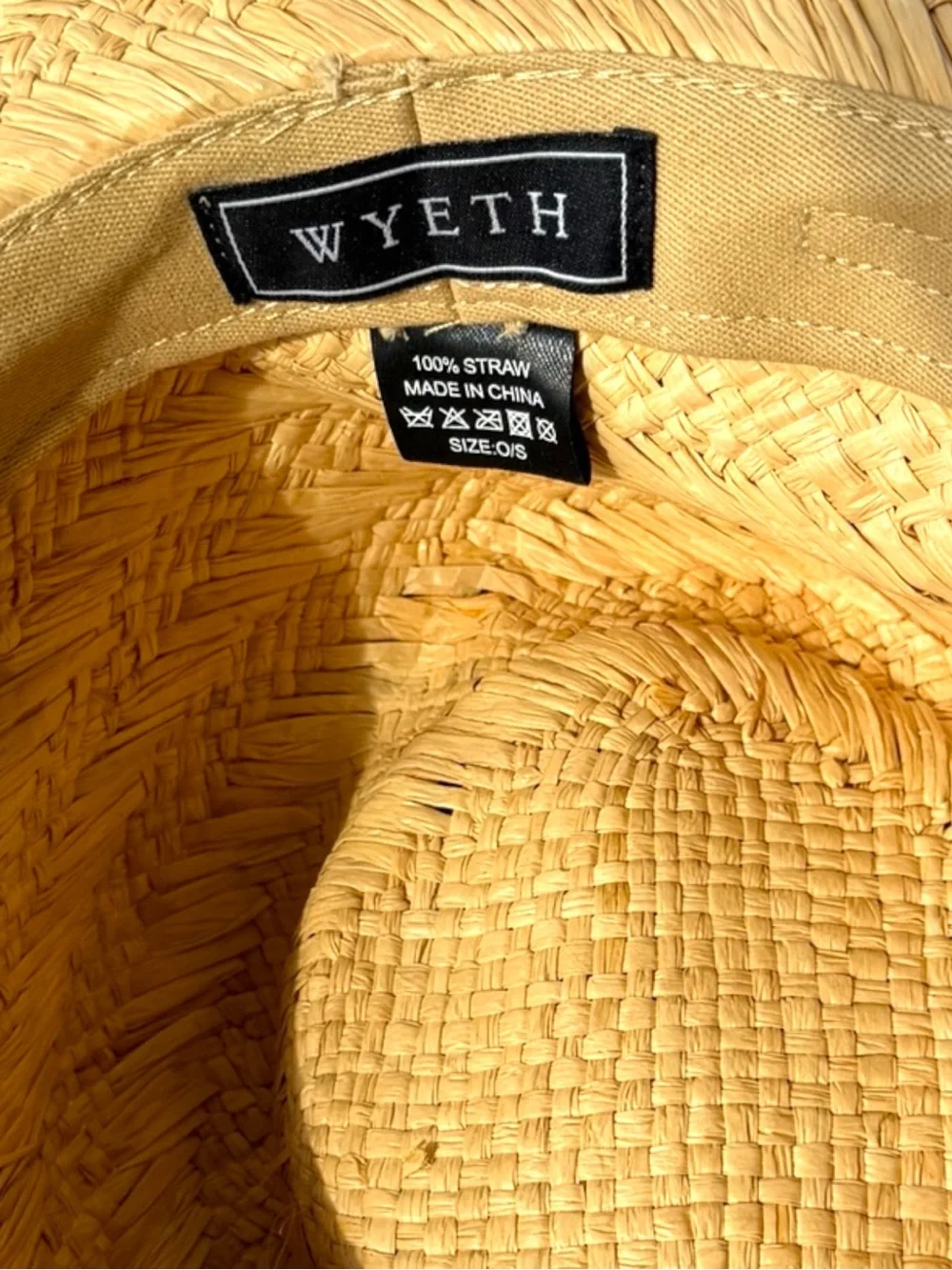 Wyeth Straw Rancher Hat | Boho Western Summer Accessory | EUC